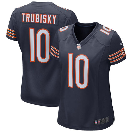 Women's Chicago Bears Mitchell Trubisky Nike Navy Game Jersey - Pro Jersey Sports