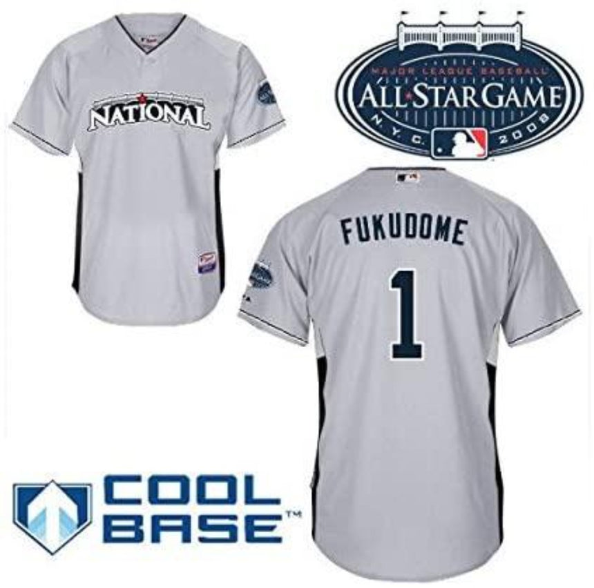 Authentic Kosuke Fukudome Chicago Cubs 2008 National League All-Star COOL BASE BP Jersey - Pro Jersey Sports