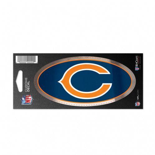 Chicago Bears 3X7 Chrome Decal By Wincraft - Pro Jersey Sports