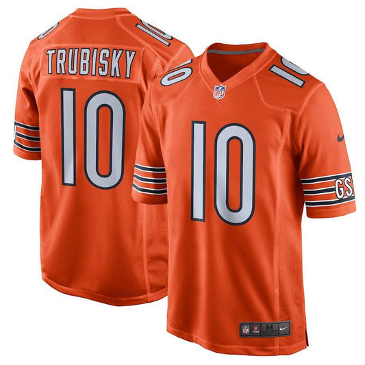 Men's Chicago Bears Mitchell Trubisky Nike Orange Alternate Game Jersey - Pro Jersey Sports