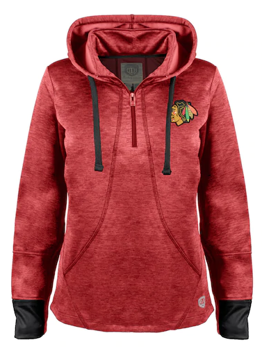 Women's Chicago Blackhawks Annabelle Quarter-Zip Hoodie - Pro Jersey Sports