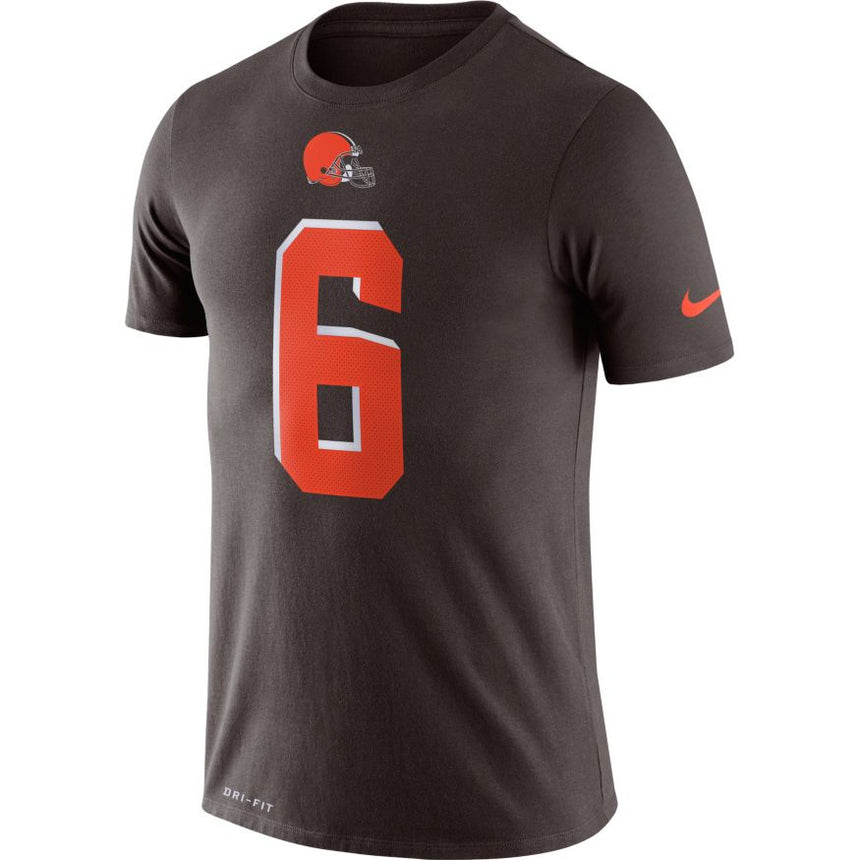 Men's Cleveland Browns Baker mayfield Nike Brown Player Pride Name & Number Performance T-Shirt - Pro Jersey Sports