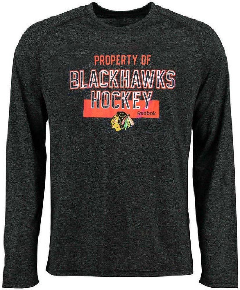 Chicago Blackhawks Mens Reebok Common Property Ultimate Supremium Synthetic Long Sleeve Shirt - Pro Jersey Sports
