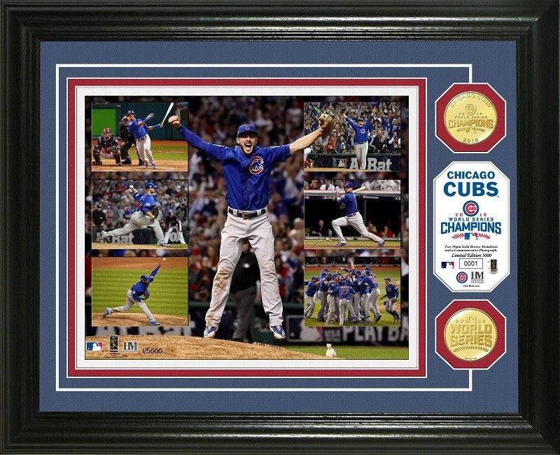 Chicago Cubs 2016 World Series Champions "Key Moments" Bronze Coin Photo Mint - Pro Jersey Sports