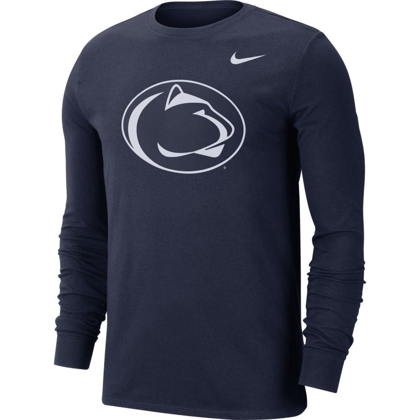 Men's Penn State Nittany Lions Long Sleeve Navy College Nike Dri-Fit Tee - Pro Jersey Sports