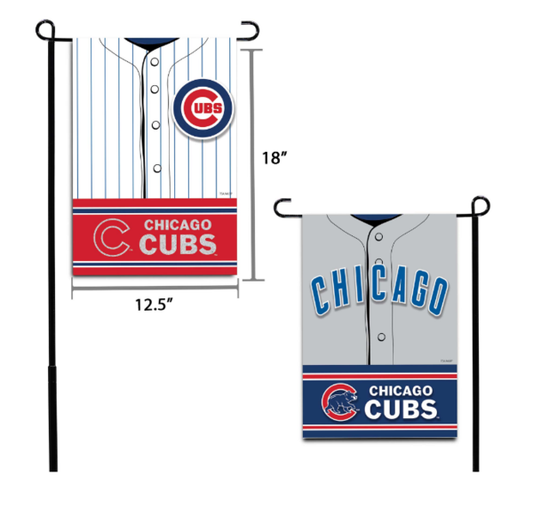 Chicago Cubs MLB 12.5X18" Decorative Jersey Garden Flag