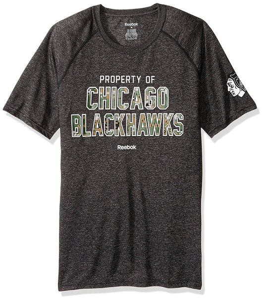 Chicago Blackhawks Division Digital Camo Property Of Ultimate Tee Reebok - Pro Jersey Sports