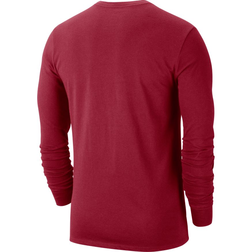 Men's Alabama Crimson Tide Long Sleeve Crimson College Nike Dri-Fit Tee - Pro Jersey Sports