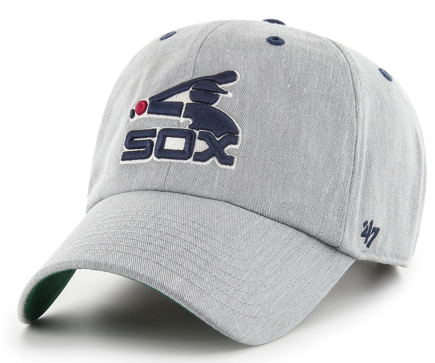 Men's Chicago White Sox Cooperstown Gray Full Count 47' Clean Up Adjustable Hat - Pro Jersey Sports