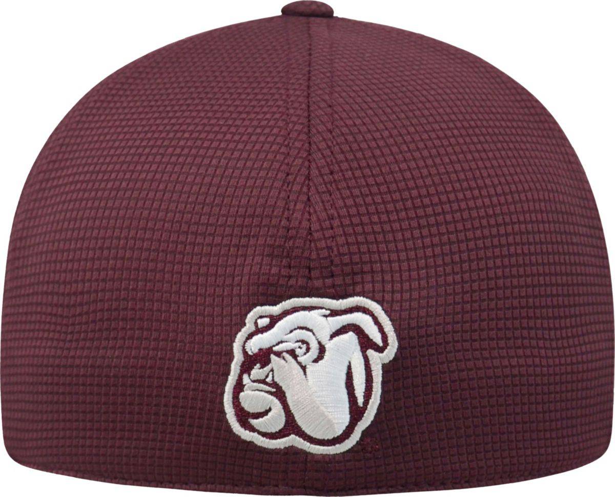 Top of the World Men's Mississippi State Bulldogs Maroon Booster Plus 1Fit Flex Hat - Pro Jersey Sports