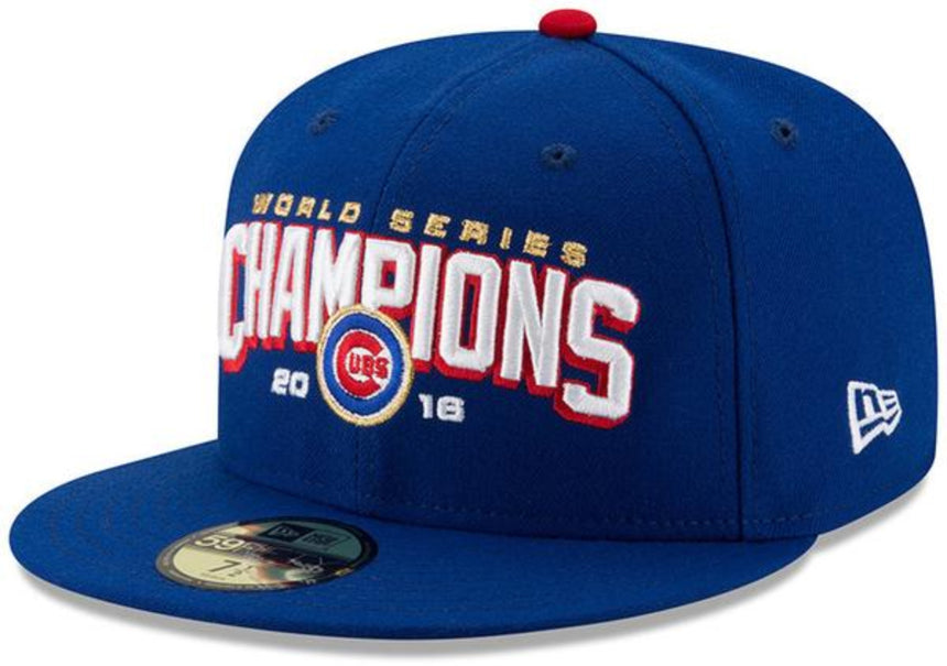 Chicago Cubs 2016 World Series Champions Royal 59FIFTY New Era Fitted Hat - Pro Jersey Sports