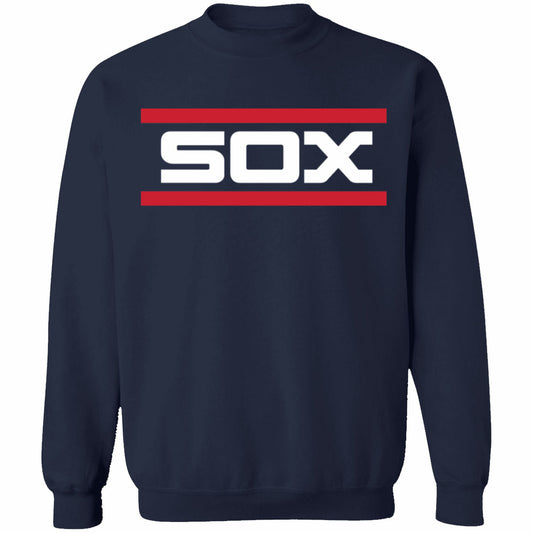Chicago White Sox Stitches Navy Cooperstown Collection Bar Logo Sweatshirt - Pro Jersey Sports