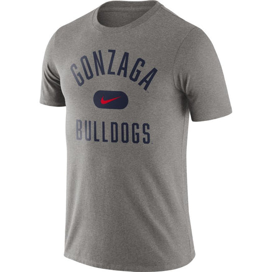 Gonzaga Bulldogs Nike Basketball Team Arch Gray T-Shirt - Pro Jersey Sports