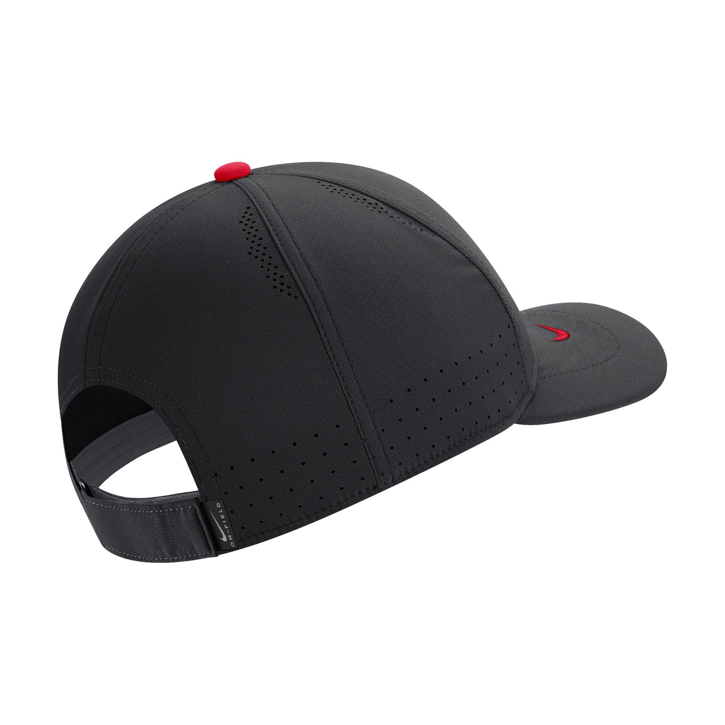 Nike Men's Georgia Bulldogs Black AeroBill Swoosh Adjustable Classic 99 Football Sideline Hat