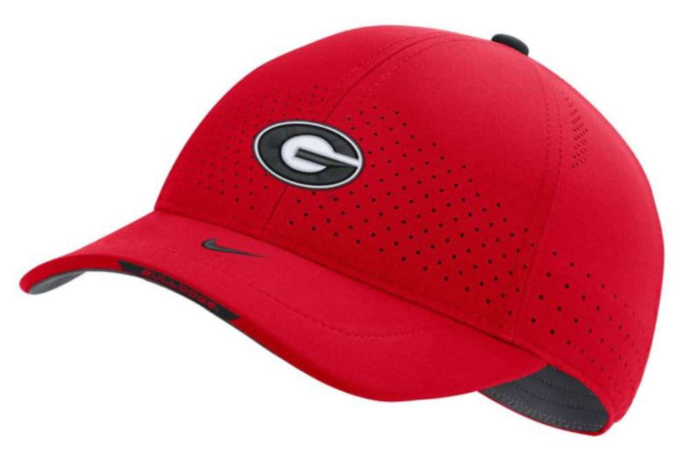 Men's Georgia Bulldogs Red Authentic Team Issue Aerobill Flex Hat - Pro Jersey Sports
