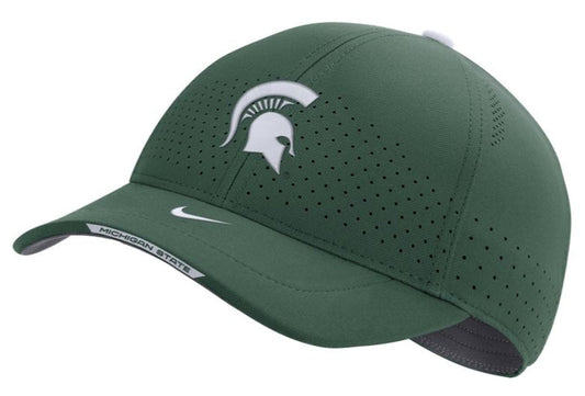 Men's Michigan State Spartans Green Authentic Team Issue Aerobill Flex Hat - Pro Jersey Sports