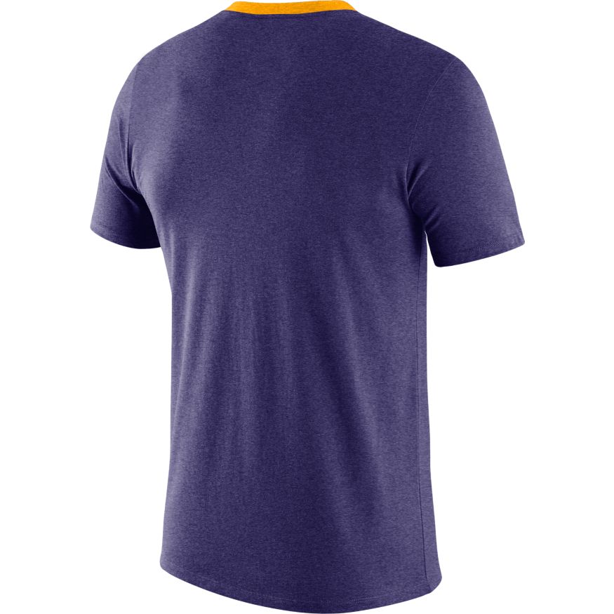Men's LSU Tigers Football Purple Vault Helmet Logo T-Shirt By Nike - Pro Jersey Sports