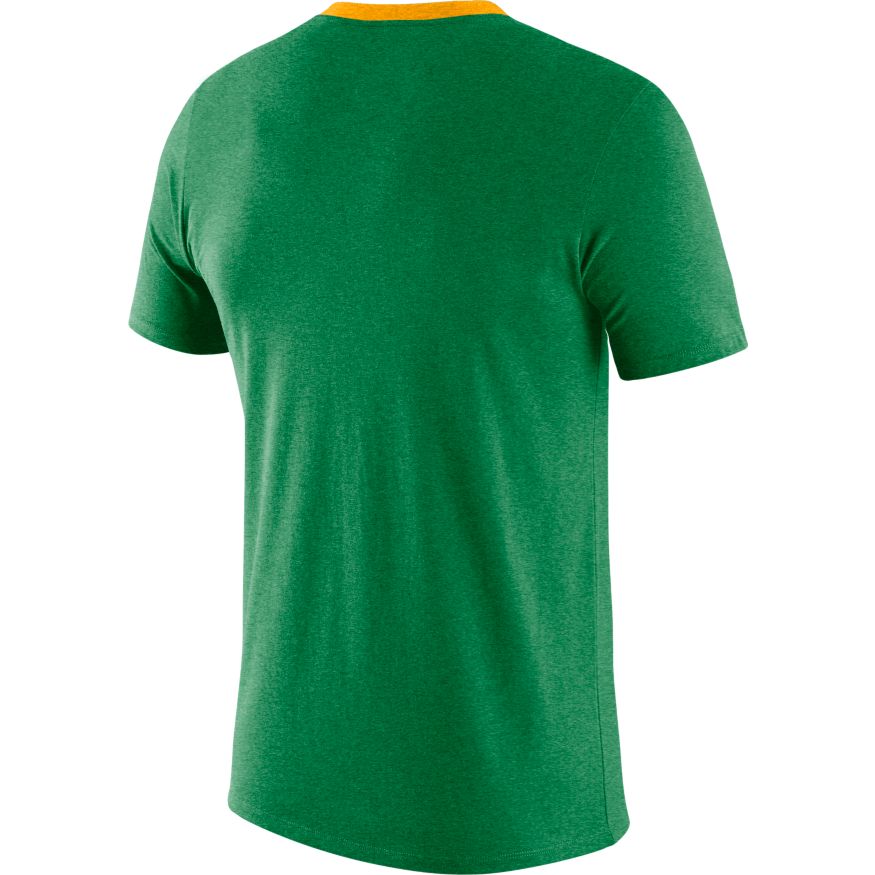 Men's Oregon Ducks Football Apple Green Vault Helmet Logo T-Shirt By Nike - Pro Jersey Sports