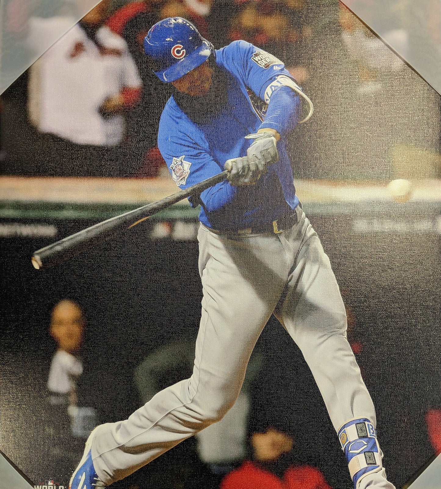 Chicago Cubs Kris Bryant 2016 World Series Action Shot 16X20 Canvas Photo - Pro Jersey Sports