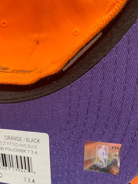 Men's Mitchell & Ness Orange/Black Phoenix Suns Hardwood Classics Reload 2.0 Fitted Hat - Pro Jersey Sports