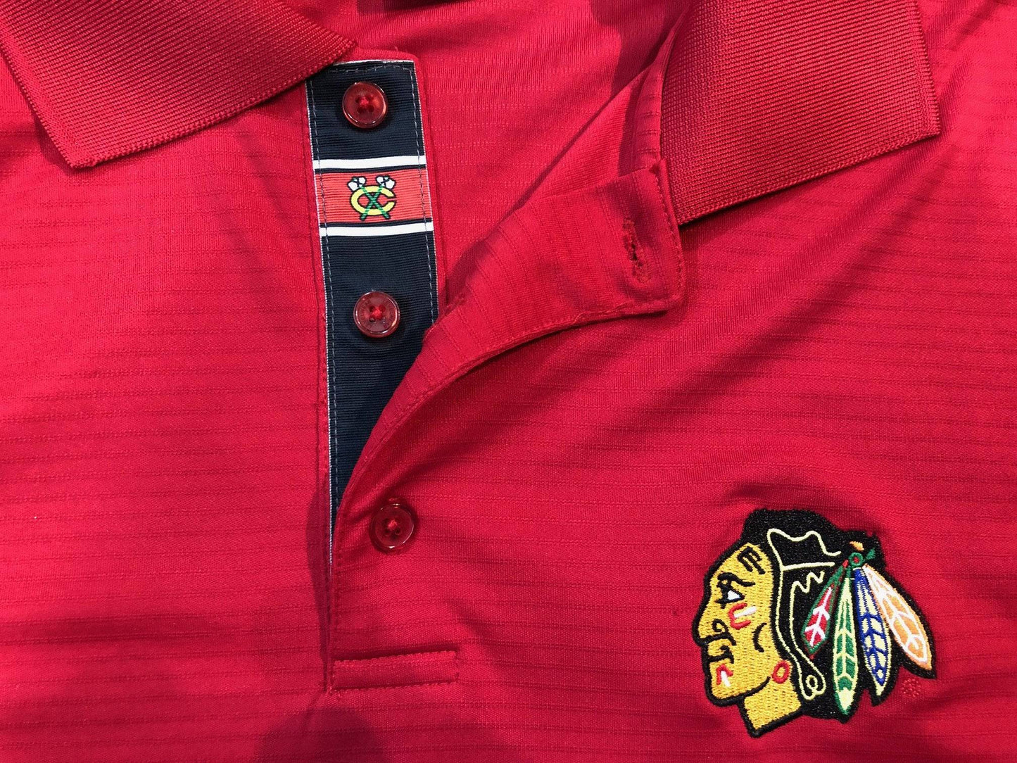 Chicago Blackhawks Evolve Polo By Levelwear-Red - Pro Jersey Sports