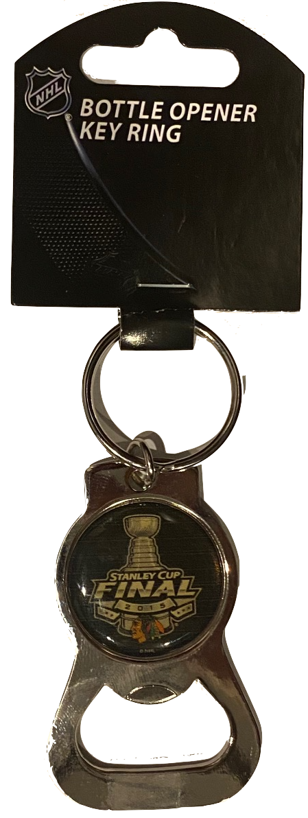 Chicago Blackhawks 2015 Stanley Cup Final Bottle Opener Keychain - Pro Jersey Sports