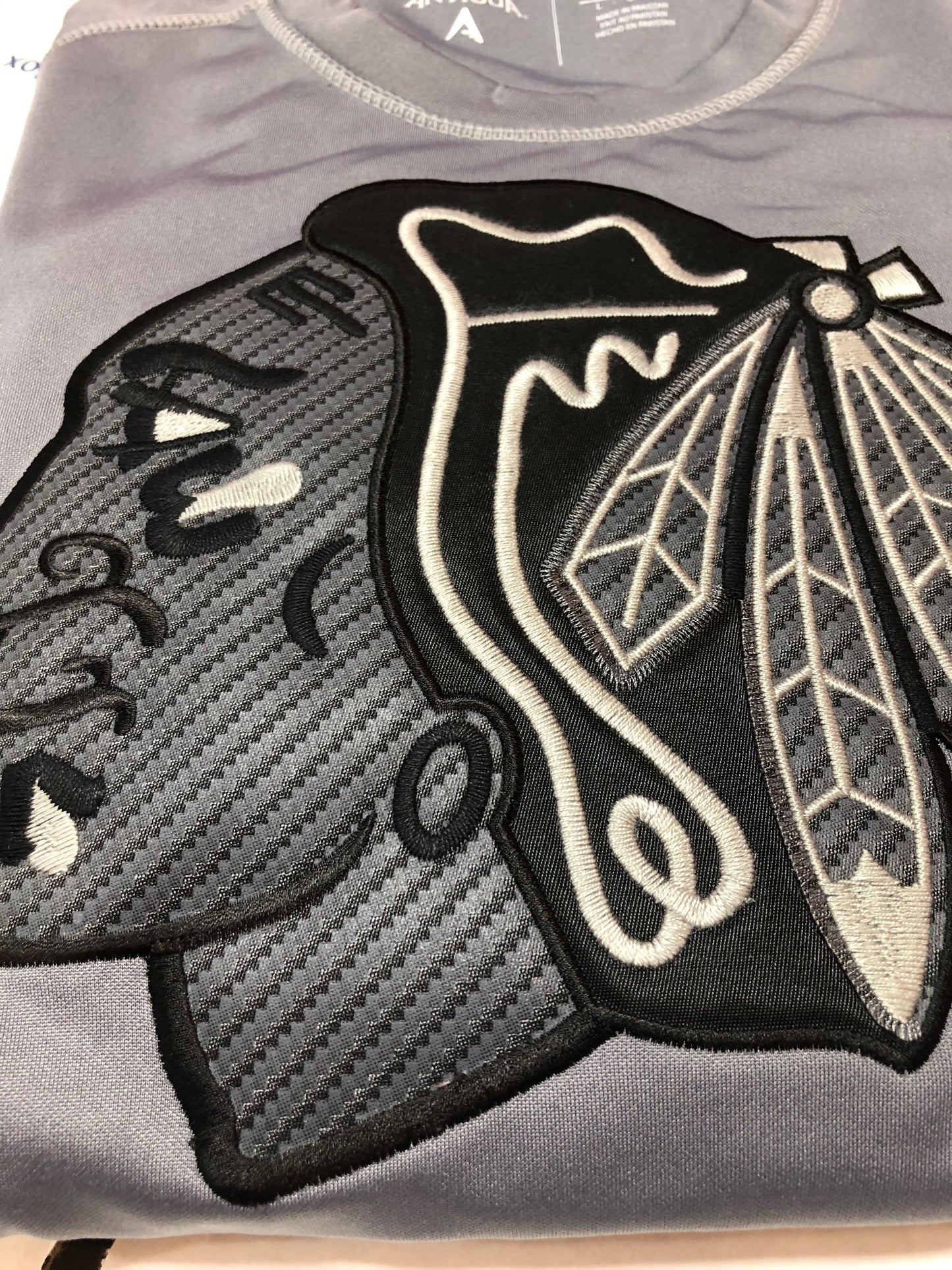 Chicago Blackhawks Volt Crew Neck Performance Sweatshirt By Antigua - Pro Jersey Sports