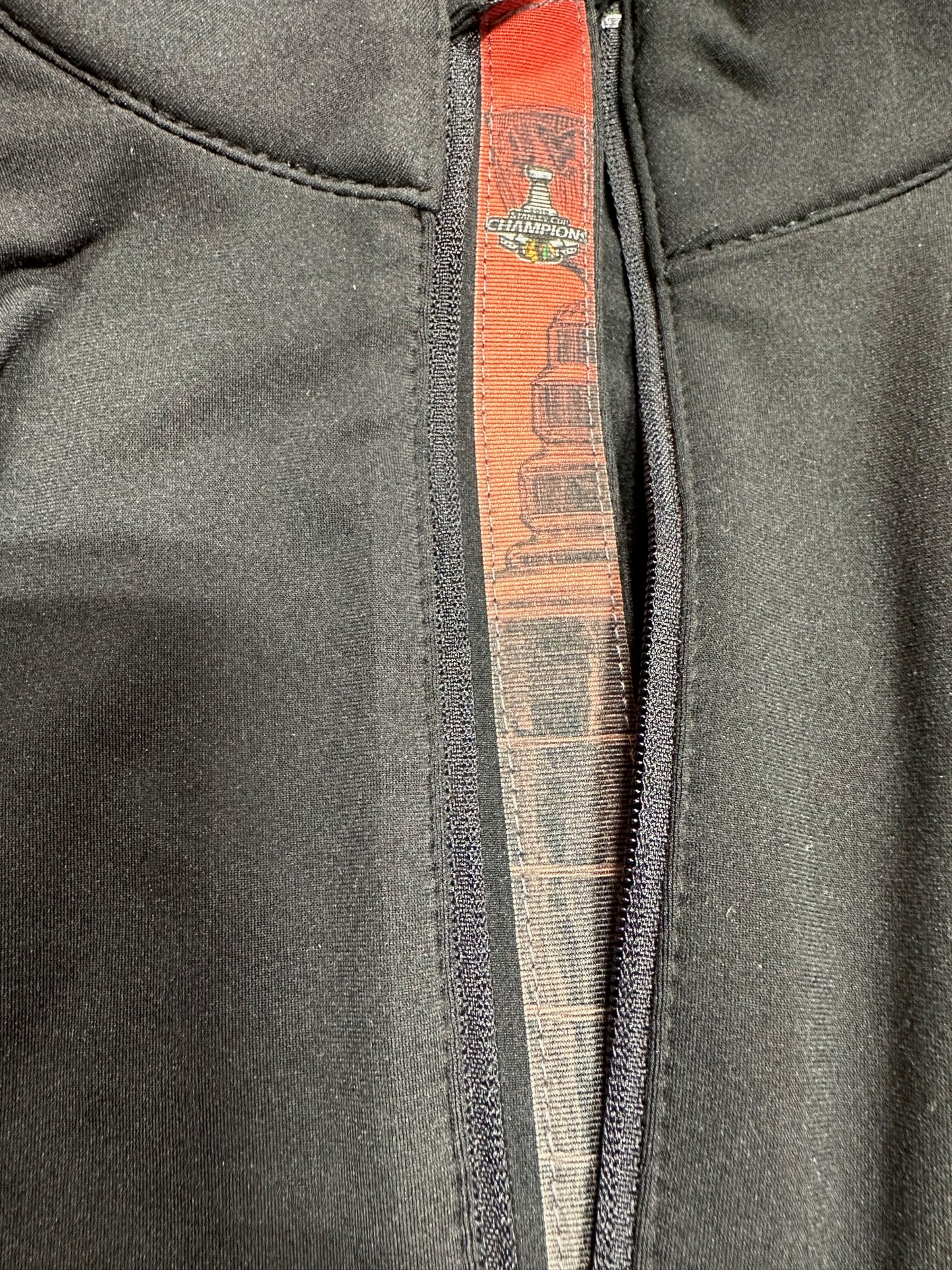 Men's Chicago Blackhawks 2015 Stanley Cup Champions Metro 1/4 Zip Jacket - Pro Jersey Sports