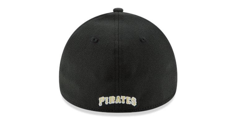 Pittsburgh Pirates New Era 39Thirty Black Team Classic Flex Hat - Pro Jersey Sports