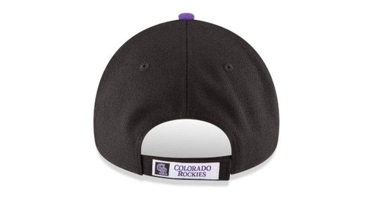 Colorado Rockies Black 9FORTY Adjustable League Cap by New Era - Pro Jersey Sports