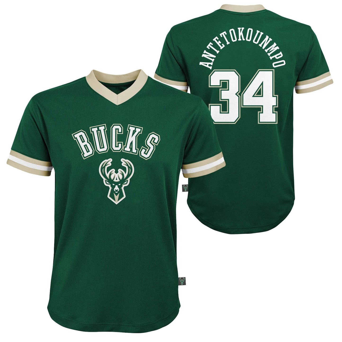 Youth Giannis Antetokounmpo Milwaukee Bucks V-Neck Replica Jersey - Pro Jersey Sports