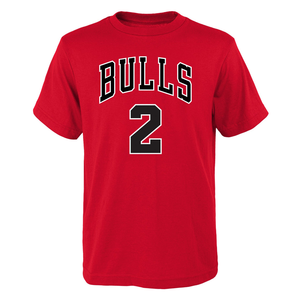 Youth Chicago Bulls Lonzo Ball Red NBA Player Name And Number T-Shirt - Pro Jersey Sports