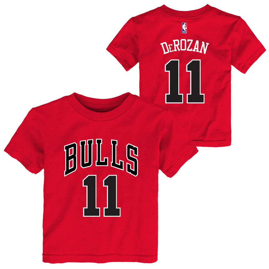 Toddler Demar Derozan Red Chicago Bulls Name & Number T-Shirt - Pro Jersey Sports