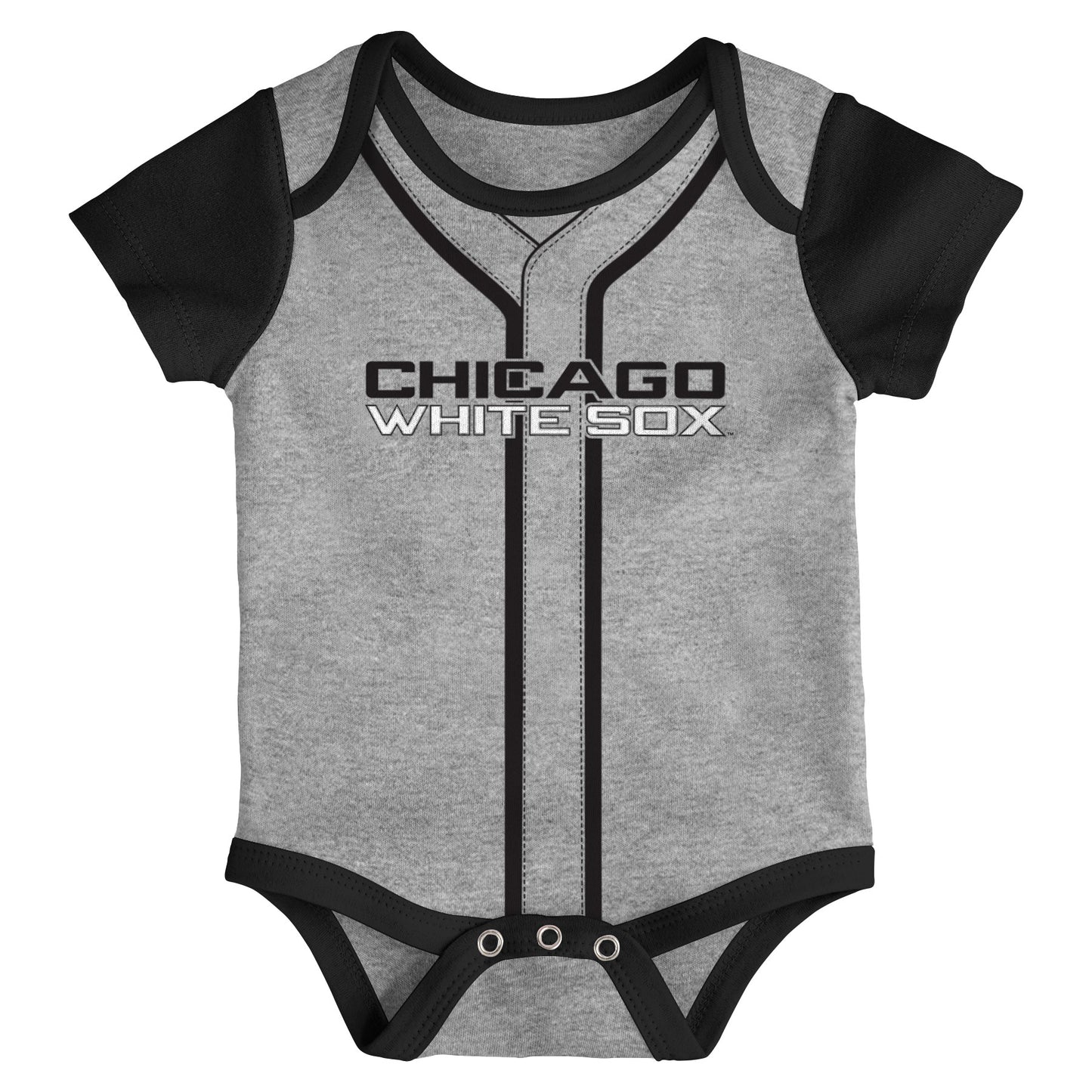 Infant MLB Chicago White Sox Double Short Sleeve 2 Pack Creeper Set - Pro Jersey Sports