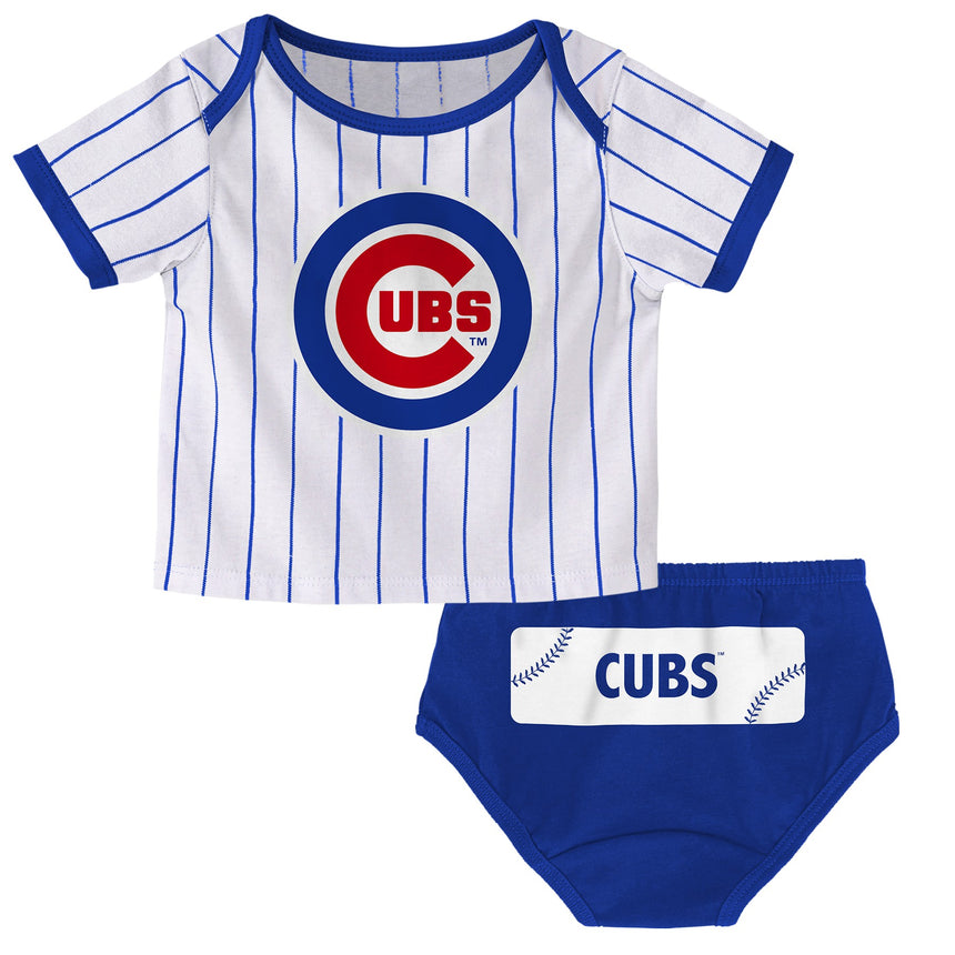 Infant MLB Chicago Cubs Relay Short Sleeve & Diaper Set - Pro Jersey Sports