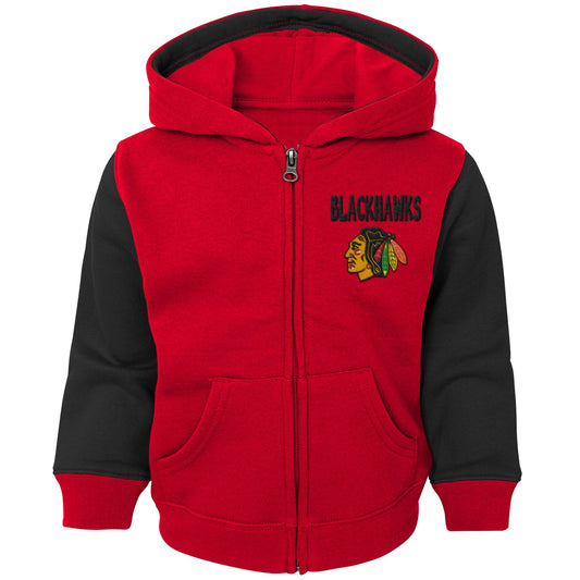 Infant Chicago Blackhawks Stadium Red Full Zip Hoodie - Pro Jersey Sports