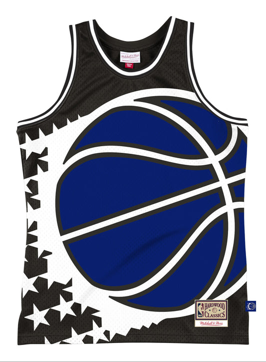 Men's Orlando Magic Mitchell & Ness Black Hardwood Classics Blown Out Fashion Jersey - Pro Jersey Sports