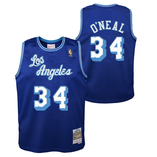 Youth Los Angeles Lakers Shaquille O'Neal Mitchell & Ness Blue 1996-97 Hardwood Classics Swingman Jersey