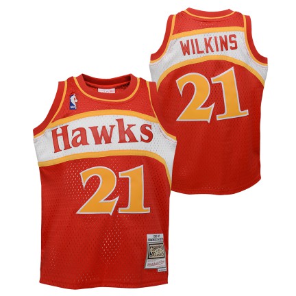 Youth Dominique Wilkins Atlanta Hawks Mitchell & Ness Red 1986-87 Hardwood Classics Swingman Jersey - Pro Jersey Sports
