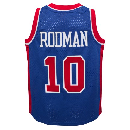 Youth Detroit Pistons Dennis Rodman Mitchell & Ness Royal 1988-89 Hardwood Classics Swingman Jersey - Pro Jersey Sports