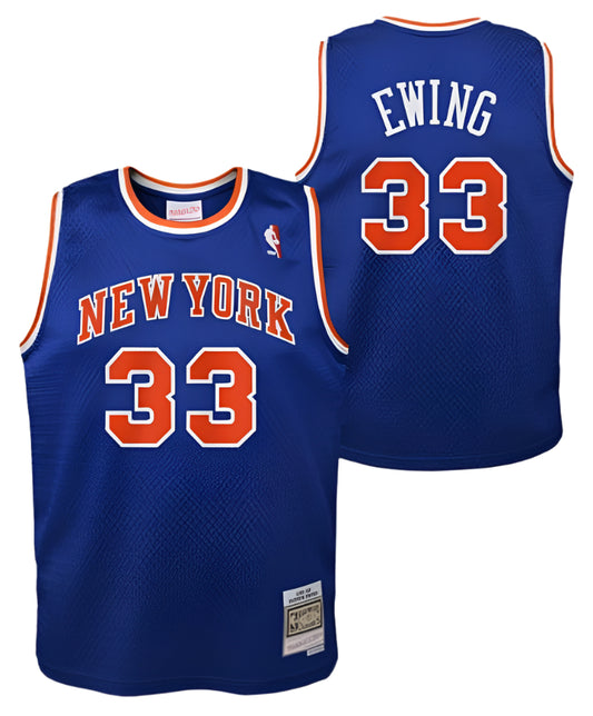 Youth New York Knicks Patrick Ewing Mitchell & Ness Blue 1991-92 Hardwood Classics Swingman Jersey - Pro Jersey Sports