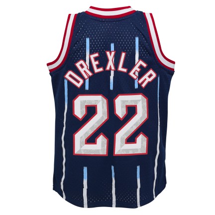Youth Houston Rockets Clyde Drexler Mitchell & Ness Navy 1996-97 Hardwood Classics Swingman Jersey - Pro Jersey Sports