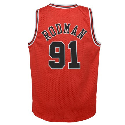 Youth Chicago Bulls Dennis Rodman Mitchell & Ness Red 1995-96 Hardwood Classics Swingman Jersey - Pro Jersey Sports