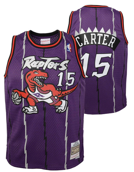 Youth Toronto Raptors Vince Carter Mitchell & Ness Purple Hardwood Classics Jersey - Pro Jersey Sports