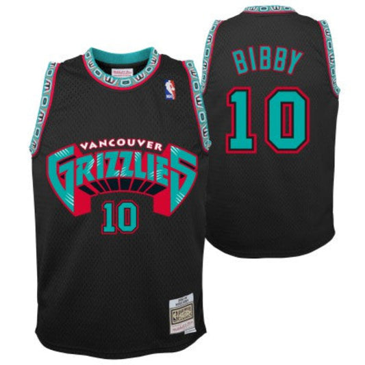 Youth Vancouver Grizzlies Mike Bibby Mitchell & Ness 1998-99 Hardwood Classics Reload 2.0 Swingman Jersey-Black - Pro Jersey Sports