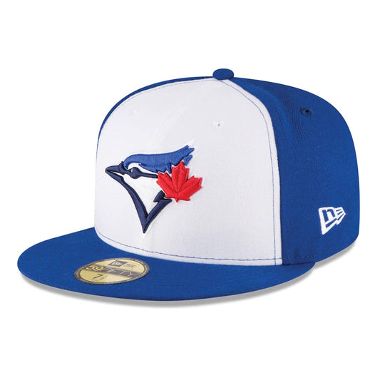 New Era 59Fifty Toronto Blue Jays Alternate 3 Authentic Collection On Field Fitted Hat White Royal Blue Hat