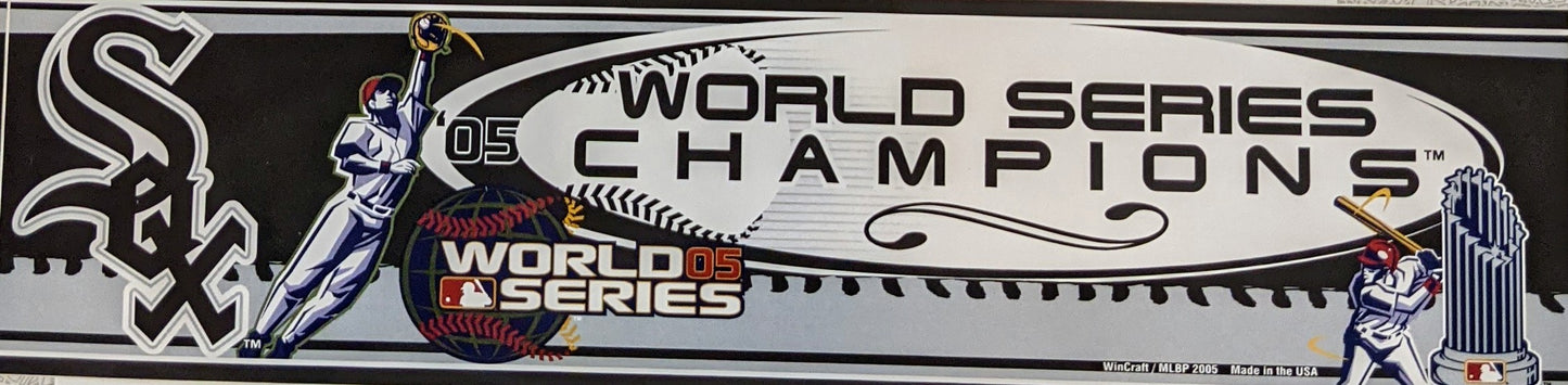 Chicago White Sox 2005 World Series Champions Bumper Sticker - Pro Jersey Sports