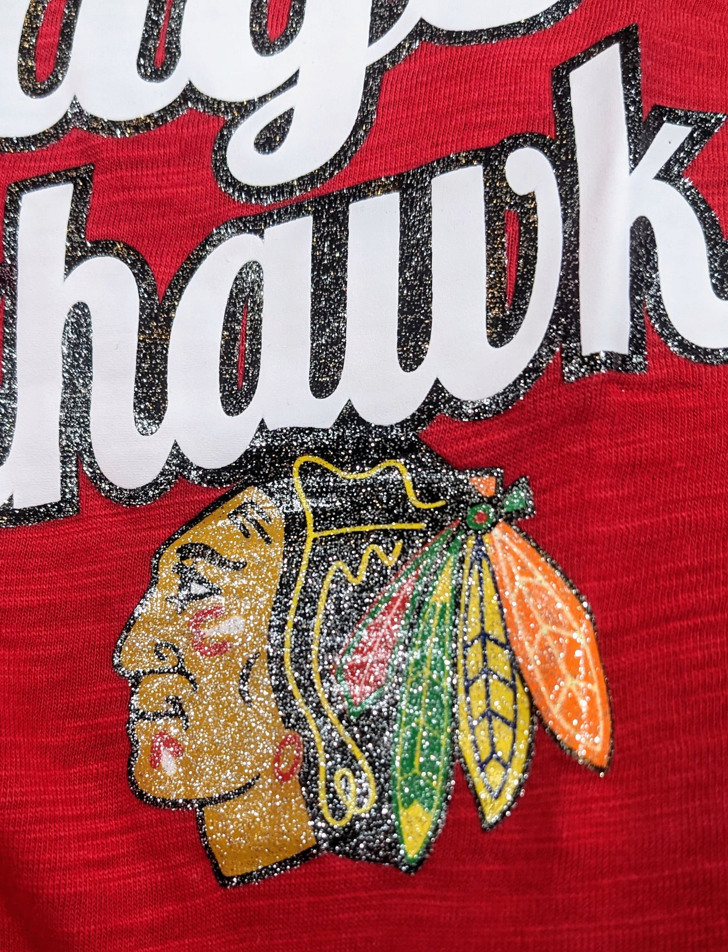 Women's Chicago Blackhawks Concepts Sport Red Formation Short Sleeve Tee - Pro Jersey Sports