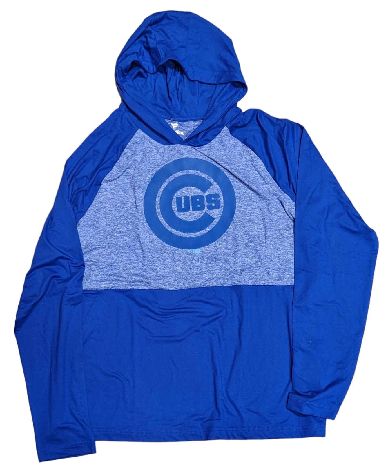 Men's Chicago Cubs Fanatics Transit Tonal Performance Royal Long Sleeve Lightweight Hoodie - Pro Jersey Sports
