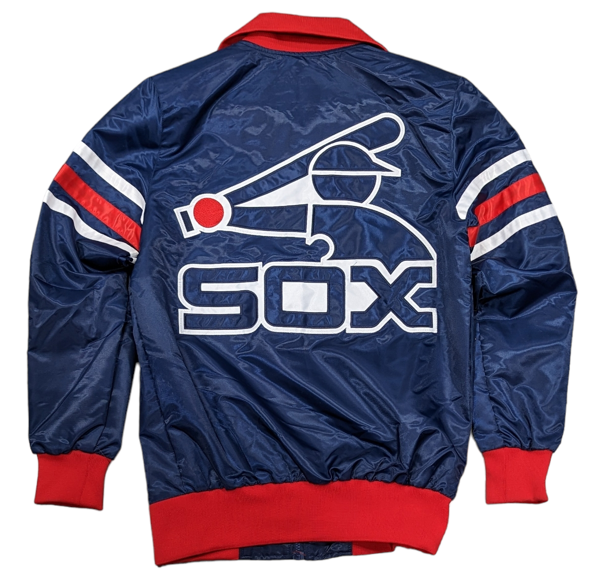 Men's Chicago White Sox The Captain II Cooperstown Collection Navy Starter Varsity Jacket - Pro Jersey Sports